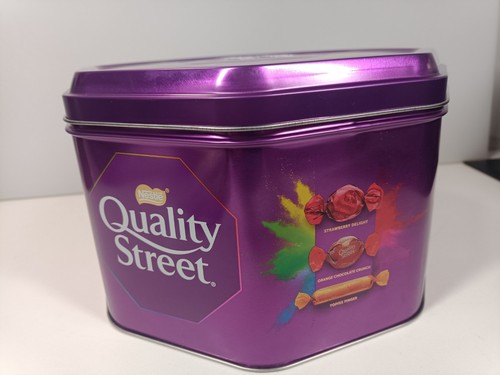Large quality street tin only - large,