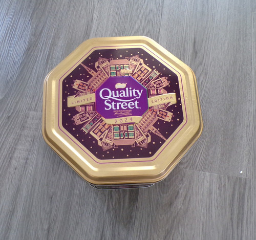 Empty quality street metal - empty,